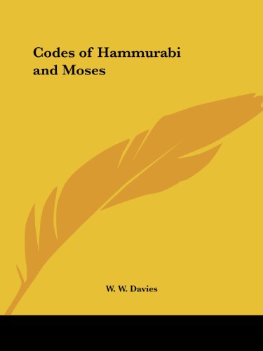 Codes of Hammurabi and Moses