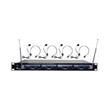 Pyle-Pro PDWM4400 - 4 Mic VHF Wireless Lavalie/ Headset System