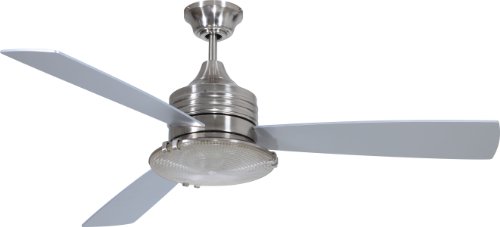 Ellington Reg54bnk3 Regatto Polished Nickel 54 Ceiling Fan W Light