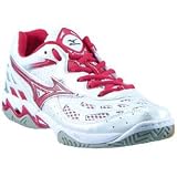Mizuno Wave Spike 10 - Women's ( sz. 06.0, White/Red )