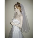 1 Tier Fingertip Swarovski Crystal Rhinestone Wedding Bridal Veil