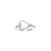 Sterling Silver Diamond Cut Open Heart Toe Ring