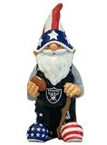 Caseys Distributing 8132985625 Oakland Raiders Garden Gnome 11 in. Patriotic