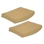 Strathwood St. Thomas Cast Aluminum Dining Arm Chair Cushion, Set of 2, Solid Tan