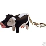 from JustForMoo Moo COW LED LIGHT AND SOUND KEYRING New stocking filler