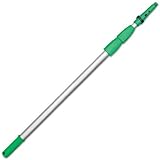 Unger Opti-Loc Aluminum Extension Pole, 18 Feet, Three Sections (ED550)