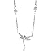 Bling Jewelry CZ Dragonfly with 4MM Pearl String title=