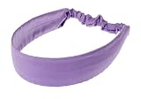 L. Erickson USA Wide Derby Headwrap - 100% Silk Shantung