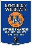 NCAA Kentucky Wildcats Embroidered Basketball Champions Dynasty Wool Banner