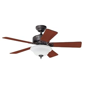 Hunter Fans 28037 44 Auberville Fan New Bronze Small Ceiling Fan w  Light by 