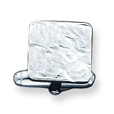 Sterling Silver D/C Square Designed Cuff Links