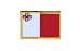 Malta Flag embroidered Iron-On Patch