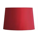 Laura Ashley SFD316 Classic 16-Inch Drum Shade, Red