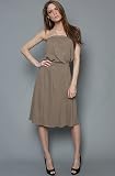 Alternative Apparel The Donna Dress in Taupe,Dresses for Women