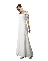  Lace Beaded Nylon/Polyester/Silk/Viscose Sheath Mermaid Wedding Dress  With Pearls