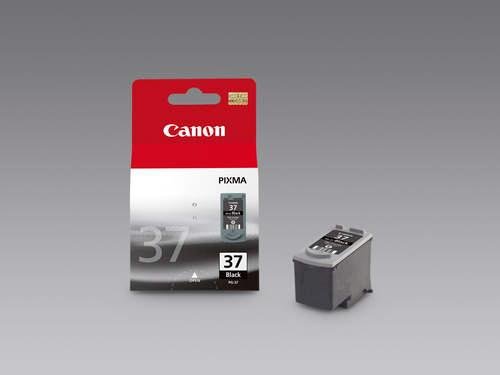 1xOriginal PG-37 black Druckerpatronen für Canon Pixma MP220 (black)+ 10 Blatt Fotopapier von Tinten und Toner Fuchs
