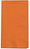 Creative Converting Touch of Color 2-Ply 50 Count Paper Dinner Napkins, Sun-Kissed Orange