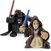 Star Wars Galactic Heroes Figures: Obi-Wan Kenobi and Darth Vader Two-Pack