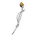 Jewelry : Certified Genuine Honey Amber and Sterling Silver Flower Pin