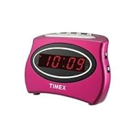 Timex T101NP Extra Loud LED Alarm Clock, Nano Pink