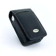 i-nique Leder Digitale Kamera Tasche / case in size: E / Farbe: Schwarz / Kompatibel mit (Sony Cyber-shot DSC-T77 / DSC-T700 / DSC-T90 / DSC-T900)
