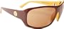 Airwalk Primo Sunglasses,Brown/Yellow