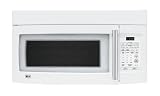 LG LMV1630WW 1.6 cu. ft. Over-the-Range Microwave Oven with 1000 Cooking Watts and Elegant Hidden Vent: White