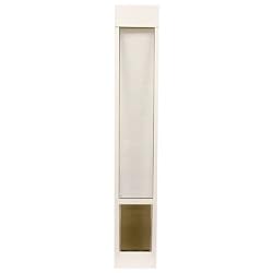 PetSafe Deluxe Pet Panel Panels for Sliding Glass Doors 76-3/4 to 81 Tall, Medium, White