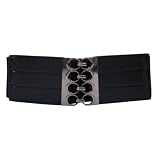 Metal Buckle Wide Elastic Plus Size Belt