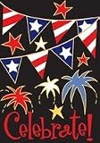 Patriotic Celebration Applique Mini Flag