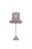 Pink Leaf Scroll Medium Lamp Base