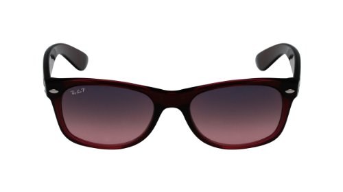 Ray Ban RB2132 New Wayfarer Sunglasses - 843 77 Brown Gradient Antique (Crystal Polarized Blue Gradient Pink Lens) - 55mm product image