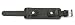 Heavy Black Leather Military Chunky Cuff Watch Strap 20mm