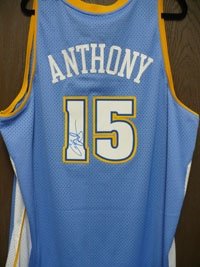 Anthony, Carmelo Autographed/Hand Signed Denver Nuggets Swingman Jersey