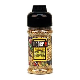 Weber Grill Creations Zesty Lemon Seasoning for Seafood & Chicken (Net Weight 4.25 oz)