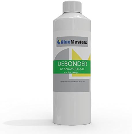 Premium Super Glue Remover Refill by Glue Masters ✮ 8 OZ Bottle with Detachable Top ✮ 100% Money Back Guarantee with Hassle Free Full Refund