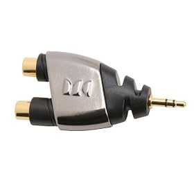Monster MCL MSTMINI 2FR Stereo Female RCA to 1/8 Stereo Cable Adapter: Electronics