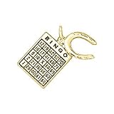 Bingo Card and Horseshoe Charm