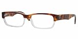 RAY BAN 5163 2365 BROWN/CRYSTAL PLASTIC EYEGLASSES