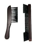 9 Nylon Pool Table brush and Rail Brush Billiards Mahogany
