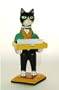 Wooden Cat Business Card Holder