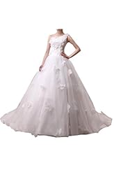 Satin/Tulle Natural   Waistline One Shoulder Vintage 2015   Ball Gown Bandage Dress/Wedding Dress 