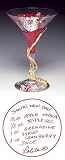 LOLITA Christmas Gift MARTINI GLASS Santa's New Bag