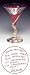 Kitchen & Housewares : LOLITA Christmas Gift MARTINI GLASS Santa's New Bag