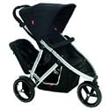 Phil & Teds Vibe Inline Pushchair & Double Kit Blk/Blk