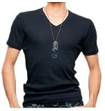 (グンゼ)GUNZE BODYWILD ボディーワイルド BASIC VネックTシャツ ブラック L BW1515S