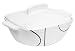 Kitchen & Housewares : Corelle Coordinates 3-1/2-Quart Square Round Casserole with Ceramic Cover, Simple Lines