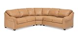 Concord 3-Piece Sectional by Distinction Leather - Chesterfield Windsor Blue Leather (995-22R)