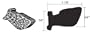 C.R. LAURENCE AV16522 CRL Top of Door Seal Weatherstrip for GM Late "70"s