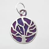 Small Tree of Life Pendant in Sterling Silver with Patina Finish, #9167
